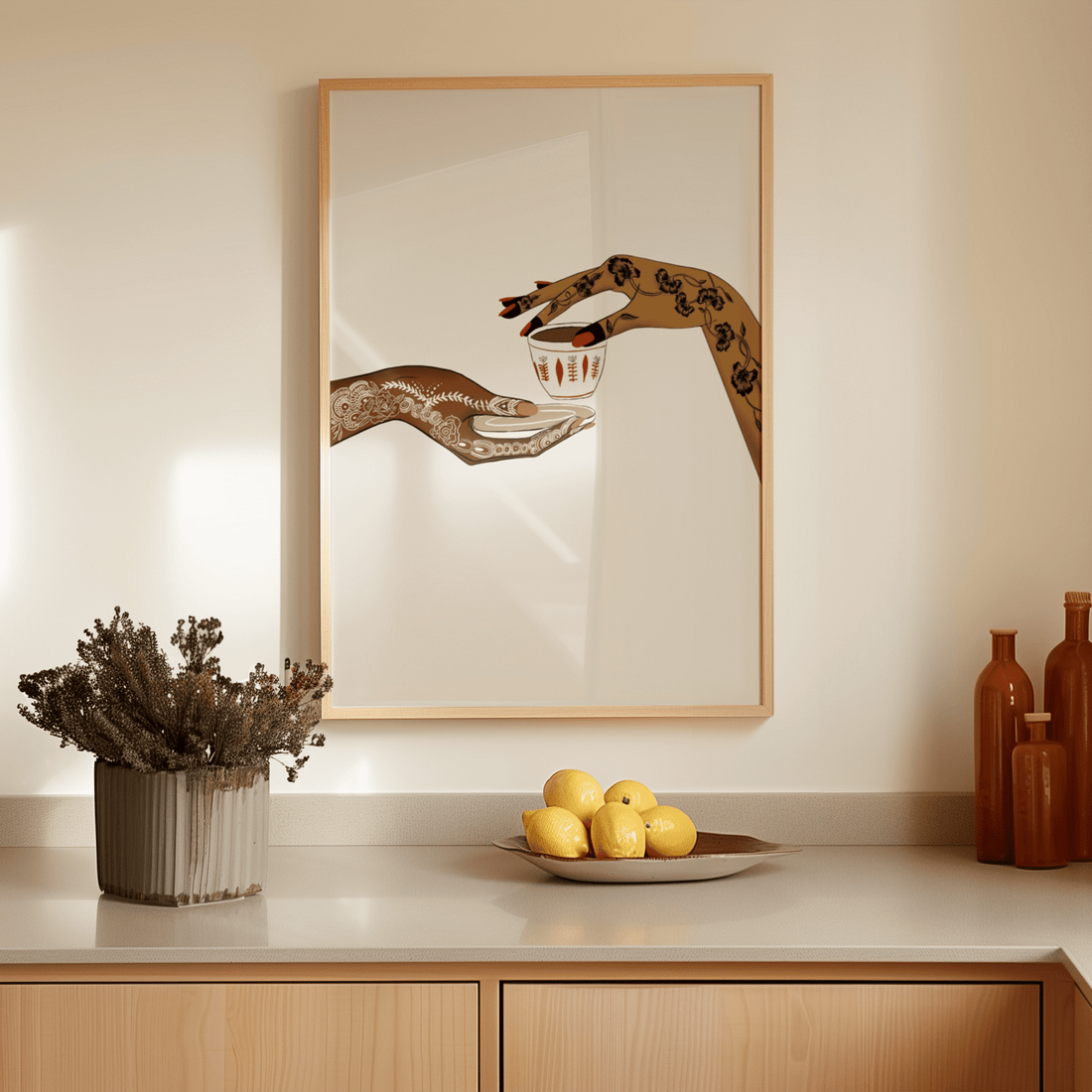 Henna & Coffee - Matte Vertical Posters